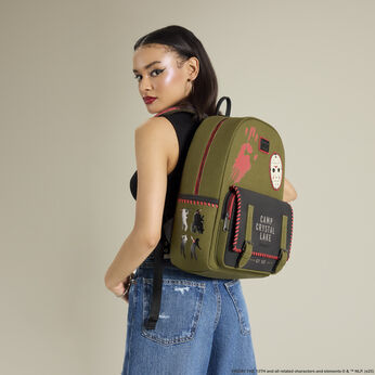 Friday the 13th Camp Crystal Lake Canvas Glow Full-Size Backpack, Image 2